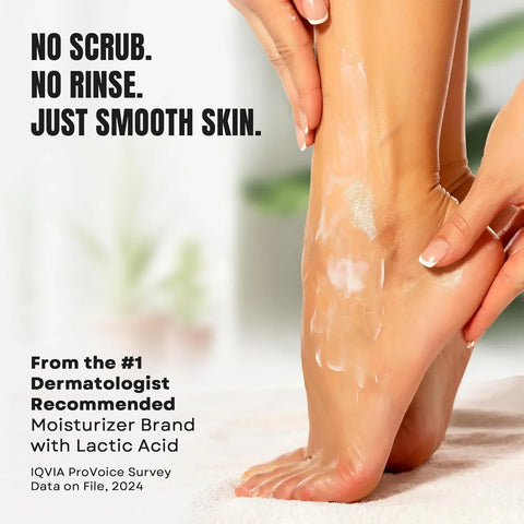 AmLactin Foot Repair Cream - Therapeutic Foot Cream for Dry Cracked Heels and Feet - Callus Softener - No-Scrub Exfoliator and Moisturizer with 15% Lactic Acid AHA - 3 oz (Packaging May Vary)